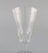 Art Deco French Champagne Flutes in Clear Crystal Glass, Set of 10 4