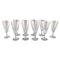 Art Deco French Champagne Flutes in Clear Crystal Glass, Set of 10, Image 1