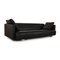 Black Leather 6300 Three-Seater Couch by Rolf Benz, Image 7
