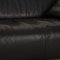 Black Leather 6300 Three-Seater Couch by Rolf Benz 3