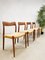 Vintage Danish Teak Dining Chairs by Niels Otto Møller, 1960s, Set of 4 1