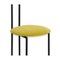 Black with High Back & Chartreuse Velvet Frothy Joly Chairdrobe by Colé Italia 6