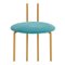 Sillón Gold with High Back & Tiffany Velvetforthy Joly de Colé Italia, Imagen 6