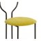 Black with Low Back & Chartreuse Velvet Frothy Joly Chairdrobe by Colé Italia 6