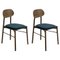 Upholstered Walnut Bokken Chairs from Colé Italia, Set of 2 1