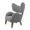 Grey Smoked Oak Raf Simons Vidar 3 My Own Chair Lounge Chair by Lassen, Set of 2 2