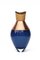 Petit Vase I en Laiton et Bleu Opalin par Pia Wüstenberg 4