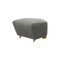 Grey Natural Oak Hallingdal the Tired Man Footstool from by Lassen, Image 2