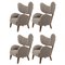 Poltrona Raf Simons Vidar 3 My Own Chair beige di Lassen, set di 4, Immagine 1