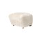 Off White Natural Oak Sheepskin the Tired Man Footstool from by Lassen 2