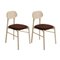 Upholstered Beech Bokken Chairs from Colé Italia, Set of 4 3