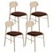 Upholstered Beech Bokken Chairs from Colé Italia, Set of 4 1