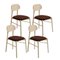 Upholstered Beech Bokken Chairs from Colé Italia, Set of 4, Image 2