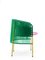 Green Caribe Dining Chair by Sebastian Herkner, Set of 4 4