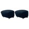 Blue Smoked Oak Sahco Zero the Tired Man Footstools from by Lassen, Set of 2 1