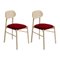 Upholstered Beech Bokken Chairs from Colé Italia, Set of 4 3