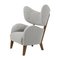 Light Grey Smoked Oak Raf Simons Vidar 3 My Own Lounge Chair from by Lassen, Set of 2, Image 2