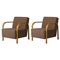 Square / Hallingdal & Fiord Arch Lounge Chairs by Mazo Design, Set of 2 1