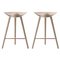 Oak and Copper Counter Stools from by Lassen, Set of 2, Image 1