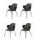 Grey Remix Chairs from by Lassen, Set of 4 2