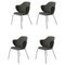 Grey Remix Chairs from by Lassen, Set of 4 1