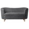 Anthracite Sheepskin and Natural Oak Mingle Sofa from by Lassen, Image 1