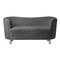 Anthracite Sheepskin and Natural Oak Mingle Sofa from by Lassen 2