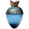 Blue and Turquoise Butterfly Stacking Vessel by Pia Wüstenberg 1