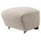 Light Beige Smoked Oak Sahco Zero the Tired Man Footstool from by Lassen 1