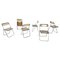 Chaises Pliantes Vintage Style Castelli, 1970s, Set de 6 1