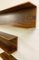 Mid-Century Italian Wooden Shelves, 1960s, Set of 4 6