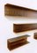 Mid-Century Italian Wooden Shelves, 1960s, Set of 4, Image 5