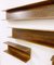 Mid-Century Italian Wooden Shelves, 1960s, Set of 4 9