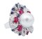 14 Karat White Gold Ring With South-Sea Pearl, Rubies, Sapphires & Diamonds 2
