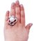 Anello in oro bianco 14 carati con perla dei mari del sud, rubini, zaffiri e diamanti, Immagine 5