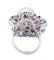 14 Karat White Gold Ring With South-Sea Pearl, Rubies, Sapphires & Diamonds 3