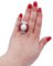 14 Karat White and Rose Gold Ring With South-Sea Pearl, Rubies & Diamonds 4