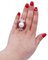 14 Karat White and Rose Gold Ring With South-Sea Pearl, Rubies & Diamonds, Image 4