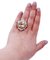 14 Karat Rose and White Gold Ring With Yellow Topazs, Sapphires & Diamonds 4
