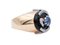 14 Karat Rose and White Gold Ring With Sapphire, Onyx & Diamonds, Image 3