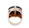 Bague en Or Rose et Blanc 14 Carats avec Saphir, Onyx et Diamants 2