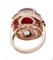 14 Karat Roségold Ring mit Rubin, Mehrfarbigen Saphiren & Diamanten 3