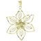 Luise Pearl Yellow Gold Flower Pendant 1
