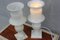 Milky Alabaster Tischlampen aus hellweißem Marmor, 2er Set 9