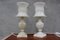 Milky Alabaster Table Lamps in Light White Marble Stone, Set of 2 1