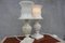 Milky Alabaster Tischlampen aus hellweißem Marmor, 2er Set 8