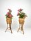 Mid-Century Planters in Rattan & Bamboo, Italy, 1960s, Set of 2, Image 5
