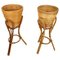 Mid-Century Planters in Rattan & Bamboo, Italy, 1960s, Set of 2, Image 1