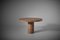 Round Oak Dining Table With Cylinder Base, 1970s, Image 1