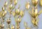 Hollywood Regency Gold Leaf Wall Light by Hans Kögl 12
